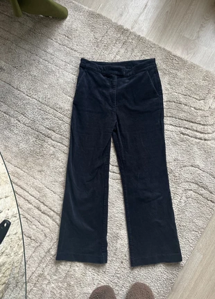 Navy blue corduroy trousers, brand: Monki, condizioni: Buone, taglia: S / IT 40 / EU 36, €5.00, €5.95 include la Protezione acquisti