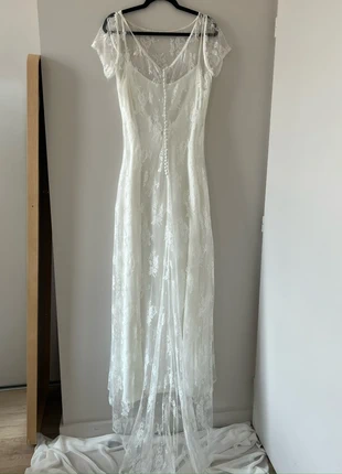 Robe de mariée vintage en dentelle fluide, estado: Muy bueno, tamaño: XXL / 44 / 16, 125,00 €, 131,95 € Protección al comprador Pro incluida