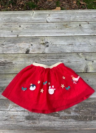 Jupe rouge à volants, merk: Du Pareil au Même, staat: Nieuw zonder prijskaartje, maat: 6-9 maanden / 68 cm, € 2,00, € 2,80 inclusief Kopersbescherming