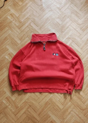 Pull half zip vintage oversize rouge taille L homme, brand: Vintage Dressing, condizioni: Ottime, taglia: L, €14.00, €15.40 include la Protezione acquisti