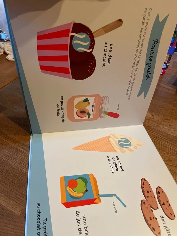 Livre cartonné Les surprenantes odeur de la plage Mon grand imagier des odeurs - photo numéro 7