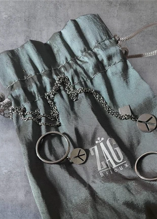 💎 Lot bijoux ZAG Bijoux argentés (collier + 2 bagues), merk: ZAG, staat: Heel goed, € 12,00, € 13,30 inclusief Kopersbescherming