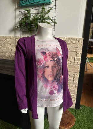 T-shirt manches longues fille violet 6 ans, brand: PUNKIDZ, condition: Very good, size: 6 years / 116 cm, €2.00, €2.80 includes Buyer Protection