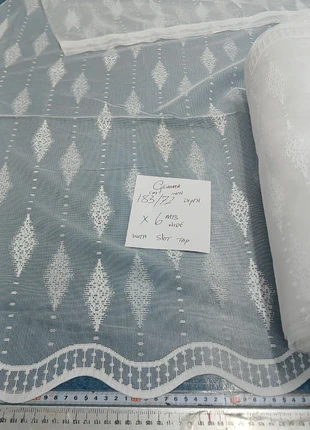 Gemma white net curtain 72 inch drop x 6mtrs wide, condition: New with tags, size: 300 cm and up, £6.00, £7.00 includes Buyer Protection Pro