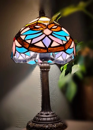 Tafellamp bureaulamp tiffany glas-in-lood stijl, marque: Unique, état: Très bon état, 119,00 €, 125,65 € Protection acheteurs incluse