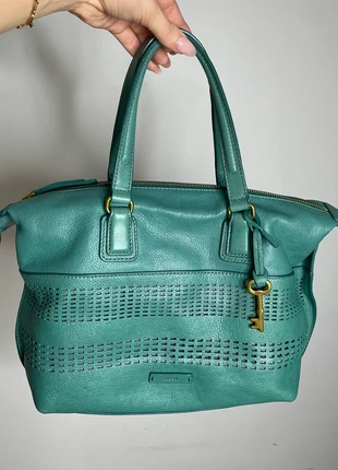 Vintage teal green bag with gold hardware, brand: Fossil, condition: Very good, £35.20, £37.66 includes Buyer Protection