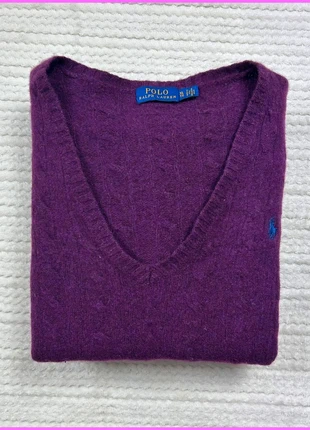 Sweat/Pull Cable Knit ,Torsadé Ralph Lauren Violet / Logo brodé Bleu / Taille S Femme, marke: Ralph Lauren, zustand: Sehr gut, größe: S / 36 / 8, 30,00 €, 32,20 € inklusive Vinted-Käuferschutz