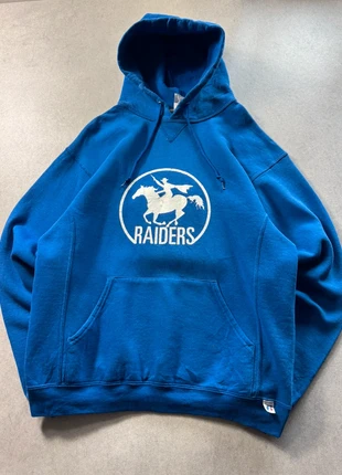 Hoodie / Pull à capuche Russel Athletic USA vintage bleu – Taille M Oversize (Unisexe), marque: Russel Athletic, état: Très bon état, taille: M, 17,00 €, 18,55 € Protection acheteurs (Pro) incluse