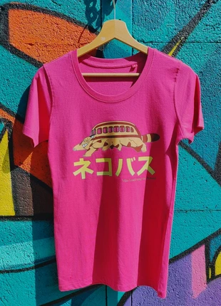 T-shirt studio Ghibli Chat bus pink, marke: Studio Ghibli, zustand: Sehr gut, größe: S / 36 / 8, 18,00 €, 19,60 € beinhaltet Vinted-Käuferschutz Pro