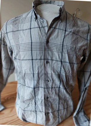 Chemise Lacoste manches longues, Devanlay.  Taille 41,  L, merk: Lacoste, staat: Heel goed, maat: L, € 36,00, € 38,50 inclusief Kopersbescherming