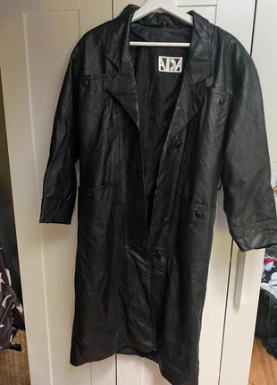 Authentic leather trench coat, brand: Vintage Dressing, condition: Good, size: S / 36 / 8, €20.00, €21.70 includes Buyer Protection