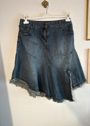Jupe en jean asymétrique y2k vintage skirt, marca: y2k, estado: Muito bom, tamanho: L / 40 / 12, €15.00, €16.45 inclui Proteção do Comprador Pro