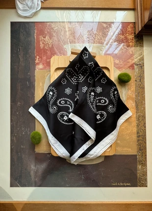 black paisley bandana scarf, brand: NO LABEL, condition: New with tags, £3.50, £4.38 includes Buyer Protection Pro