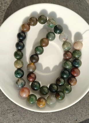 Lot de 37 perles d’Agate Indienne – 10 mm – Pierre naturelle  lithothérapie, zustand: Sehr gut, 15,00 €, 16,45 € inklusive Vinted-Käuferschutz