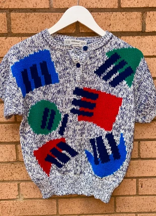 Vintage retro 80s 90s jumper short sleeved top rare, brand: Vintage Dressing, condition: Very good, size: M / 10, £25.00, £26.95 includes Buyer Protection