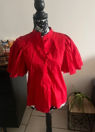 Chemisier rouge, Monoprix🌹, brand: Monoprix, condizioni: Nuovo con cartellino, taglia: S / IT 40 / EU 36, €15.00, €16.45 include la Protezione acquisti