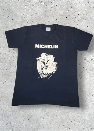 Tee-shirt Michelin à motif noir vintage exclusif y2k en très bon état taille L, marke: Michelin, zustand: Sehr gut, größe: L, 20,00 €, 21,70 € beinhaltet Vinted-Käuferschutz Pro