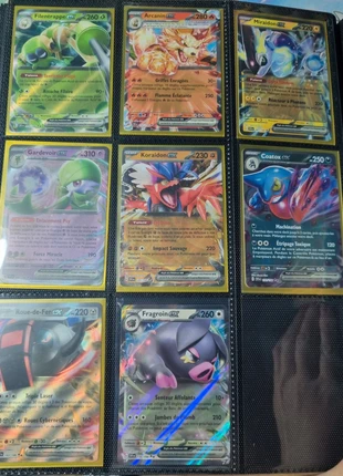 Lot de 8 cartes pokémon ex écarlate et violet gardevoir rouedefer miraidon koraidon ect, marke: Pokémon, zustand: Sehr gut, 10,00 €, 11,20 € inklusive Vinted-Käuferschutz