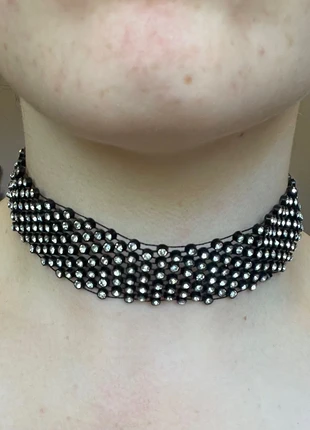 Black Choker with Jewels, brand: Choker, condition: Very good, £3.50, £4.38 includes Buyer Protection