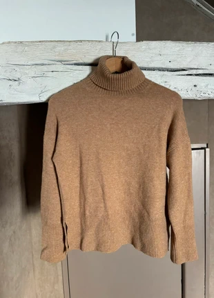J Crew Camel Wool Turtleneck, merk: J.Crew, staat: Nieuw zonder prijskaartje, maat: XS / 34 / 6, € 30,00, € 32,20 inclusief Kopersbescherming