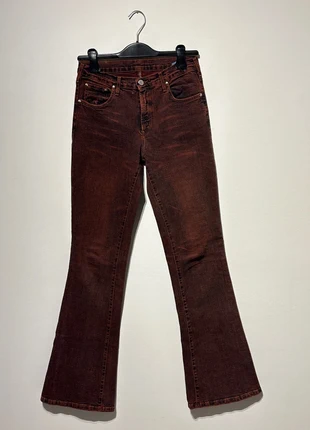 Jeans délavé rouge flare Cimarron Taille S -, merk: CIMARRON, staat: Heel goed, maat: S / 36 / 8, € 15,00, € 16,45 inclusief Kopersbescherming