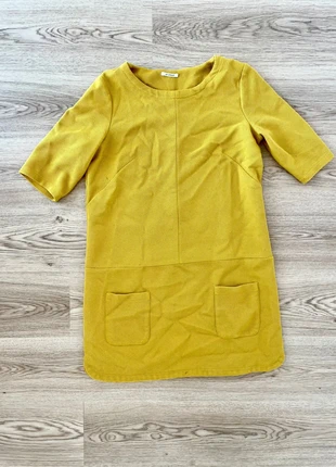 Robe droite moutarde Promod – Taille 42 – Poches avant, marque: Promod, état: Très bon état, taille: XL / 42 / 14, 5,00 €, 5,95 € Protection acheteurs incluse