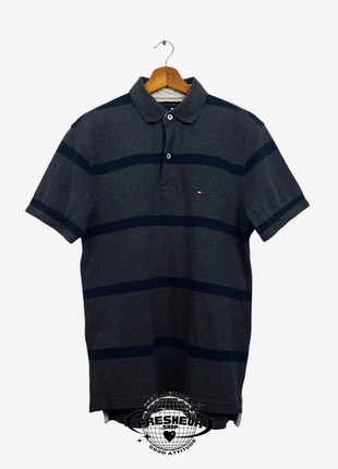 Polo Tommy Hilfiger Brodé Rayé Vintage Style Golf Été Gris, Bleu Marine - S (B152), brand: Tommy Hilfiger, condizioni: Ottime, taglia: S, €25.42, €27.39 include la Protezione acquisti Pro