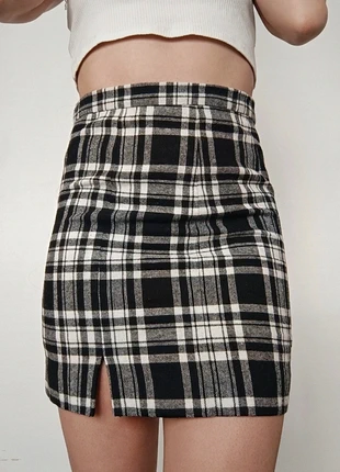 Mini Jupe Fendue Carreaux Vintage, marque: Vintage Dressing, état: Très bon état, taille: S / 36 / 8, 10,00 €, 11,20 € Protection acheteurs incluse