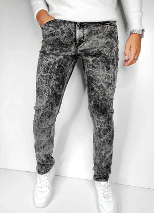 Jean noir blanc effet fumée slim H&M T.34, brand: H&M, condition: Very good, size: XS, €15.00, €16.45 includes Buyer Protection Pro