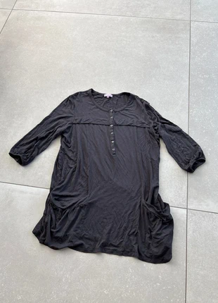 Tunique / tee-shirt / Haut long gris anthracite fluide manches 3/4, marque: Grandiose, état: Très bon état, taille: XXXL / 46 / 18, 6,00 €, 7,00 € Protection acheteurs incluse