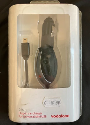 Caricatore Mini usb per auto universale nuovo, marca: Vodafone, estado: Novo com etiquetas, €2.00, €2.80 inclui Proteção do Comprador