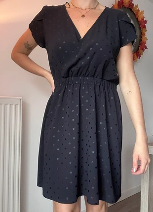 Robe bleu marine à pois ton sur ton – Cache Cache – taille 42 – excellent état, marke: Cache Cache, zustand: Sehr gut, größe: XL / 42 / 14, 5,00 €, 5,95 € inklusive Vinted-Käuferschutz