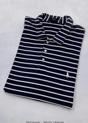 Polo T-shirt Polo Ralph Lauren Marinière Femme Bleu Marine 100% coton - Taille L /881B, marque: Ralph Lauren, état: Très bon état, taille: L / 40 / 12, 29,00 €, 31,15 € Protection acheteurs (Pro) incluse