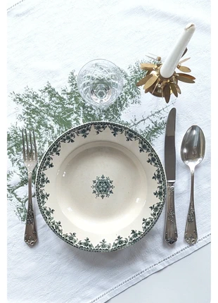 Assiette creuse terre de fer / modèle Gagny, marque: Hippolyte Boulenger, état: Très bon état, 12,00 €, 13,30 € Protection acheteurs incluse