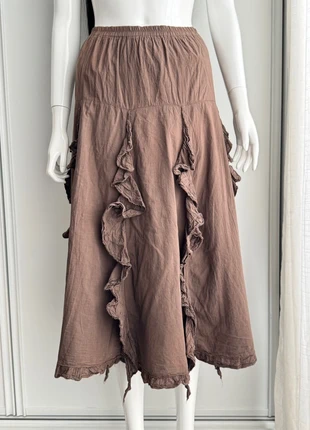 🤎 Saia Midi com Volantes / Jupe - Blondix - Boho Chic com Conforto !, marca: Blondix, estado: Muito bom, tamanho: M / 38 / 10, €4.50, €5.43 inclui Proteção do Comprador