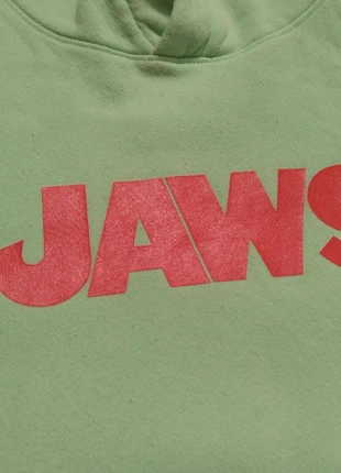 Felpa jaws verde stampa squalo, brand: JAWS, condizioni: Ottime, taglia: M, €5.00, €5.95 include la Protezione acquisti