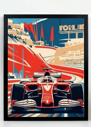 138. Poster/affiche + cadre Ferrari formula 1, marque: Ferrari, état: Très bon état, 19,99 €, 21,69 € Protection acheteurs incluse