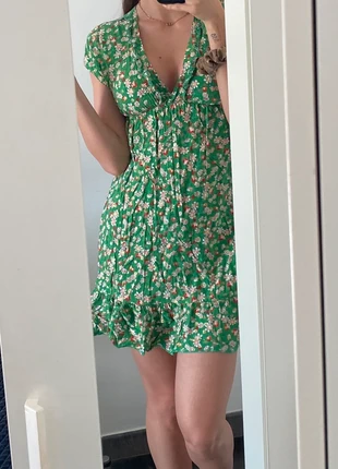 Robe verte à fleur taille S, marque: Made In Italy, état: Très bon état, taille: S / 36 / 8, 6,10 €, 7,11 € Protection acheteurs incluse