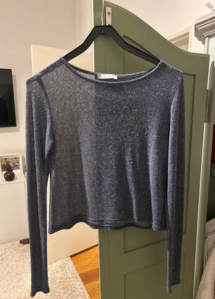 Y2K Susymix Glitzerbluse blau mit Silber – Größe S, brand: SusyMix, condizioni: Ottime, taglia: S / IT 40 / EU 36, €15.00, €16.45 include la Protezione acquisti