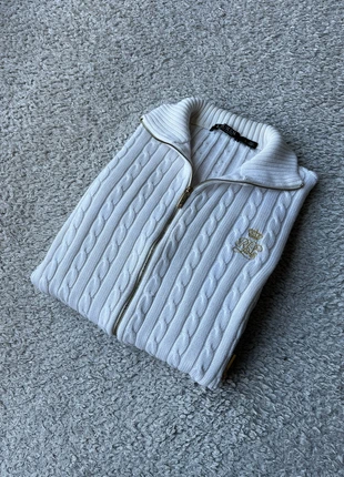 Gilet Ralph Lauren Torsadé Col Haut Blanc, brand: Ralph Lauren, condition: Very good, size: L / 40 / 12, €39.00, €41.65 includes Buyer Protection Pro
