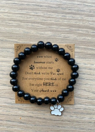 Pet Memorial Bracelet with heartfelt message Paw bracelet, condition: New with tags, £5.99, £6.99 includes Buyer Protection