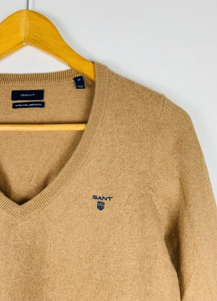 Pull/sweat col V Gant femme taille M beige/créme/marron 100% laine, marca: GANT, estado: Muito bom, tamanho: M / 38 / 10, €29.00, €31.15 inclui Proteção do Comprador