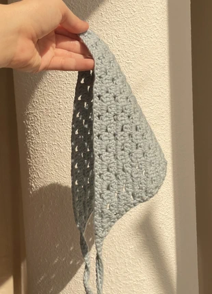 Bandana en crochet - Bleu, marca: Me, estado: Nuevo sin etiquetas, 10,00 €, 11,20 € Protección al comprador incluida