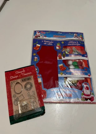Nieuw knutselmateriaal voor kerst: kerstsok en stempelen, marca: ongekend, estado: Nuevo con etiquetas, 2,80 €, 3,64 € Protección al comprador incluida