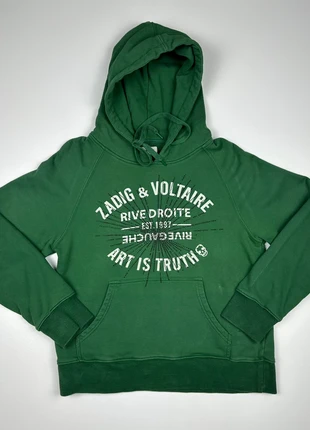 Sweat à capuche - hoodie - Zadig & Voltaire - vert avec strass - taille M, marque: Zadig & Voltaire, état: Très bon état, taille: M / 38 / 10, 85,00 €, 89,95 € Protection acheteurs incluse