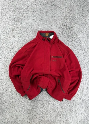 Resersible Polar Fleece Vintage Red/Grey Gorpcore Retro Design, merk: Vintage Dressing, staat: Heel goed, maat: XL, € 29,95, € 32,15 inclusief Kopersbescherming