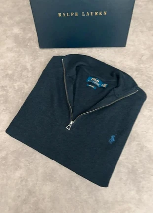 Half zip Ralph Lauren bleu marine logo bleu homme taille L old money, marca: Ralph Lauren, estado: Muy bueno, tamaño: XL, 48,00 €, 51,10 € Protección al comprador incluida