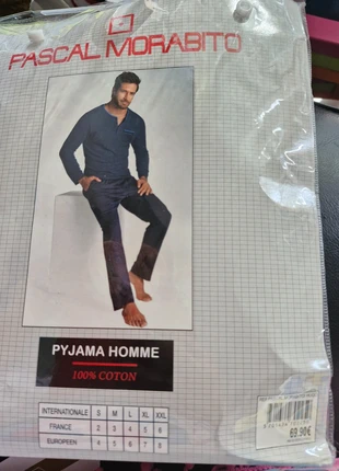 Ensemble Pyjama homme 100% cotton Pascal Morabito, marca: Pascal Morabito, estado: Novo com etiquetas, tamanho: XL, €20.00, €21.70 inclui Proteção do Comprador