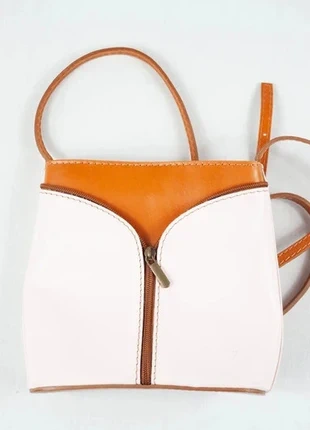 207DPR - Sac bandoulière, camel rose, cuir, made in Italy, marque: sans marque, état: Très bon état, 19,99 €, 21,69 € Protection acheteurs (Pro) incluse