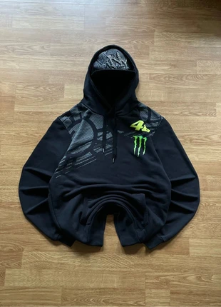 Sweat à capuche Monster VR46 racing vintage Y2K noir taille L, marque: Monster, état: Très bon état, taille: L, 45,00 €, 47,95 € Protection acheteurs (Pro) incluse